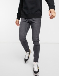 Черные выбеленные облегающие джинсы Burton Menswear-Черный
