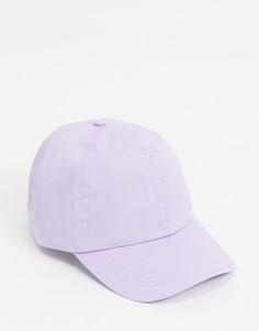 Сиреневая мягкая бейсболка-шестиклинка в винтажном стиле ASOS DESIGN-Фиолетовый цвет