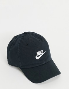 Черно-белая с выбеленным эффектом кепка Nike H86 Futura-Черный цвет