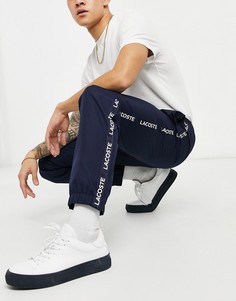 Темно-синие джоггеры с тесьмой Lacoste-Темно-синий