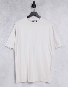 Светлая oversized-футболка из органического хлопка ASOS DESIGN-Белый