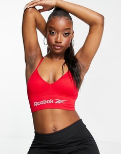 Красный бесшовный кроп-топ Reebok Terri