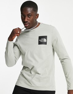 Серый лонгслив The North Face Fine