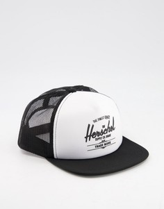 Черно-белая бейсболка из сетки Herschel Supply Co. Whaler-Белый