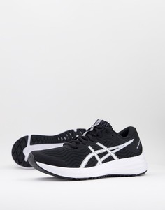 Черно-белые кроссовки Asics Running Patriot 12-Черный цвет