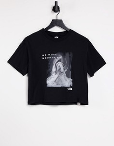 Черная укороченная футболка The North Face International Womens Day-Черный