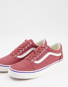 Красные кеды Vans Old Skool Retro Cali-Коричневый цвет