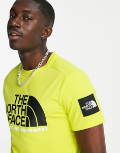 Желтая футболка The North Face Fine Alpine 2-Зеленый цвет