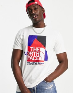 Белая футболка с принтом The North Face Karakoram-Белый