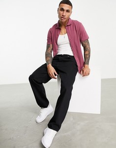 Фиолетовая рубашка из органического хлопка ASOS DESIGN-Фиолетовый цвет