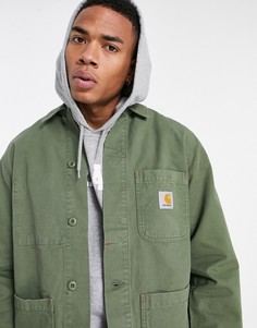 Зеленая куртка Carhartt WIP Wesley-Зеленый цвет