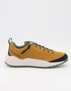 Светло-коричневые низкие кроссовки из кожи Timberland Solar Wave-Коричневый цвет