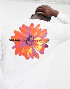 Белый лонгслив Vans Blooming