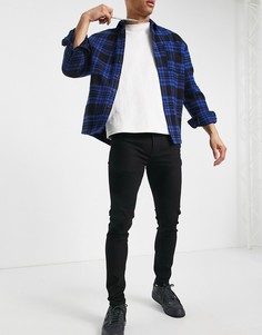 Черные джинсы зауженного кроя из органического хлопка Topman-Черный цвет