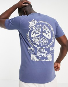 Синяя футболка The North Face Himalayan Bottle Source-Голубой