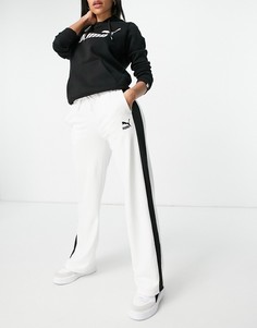 Белые широкие брюки Puma Classic-Белый