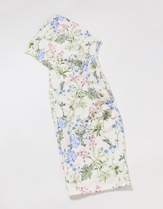 Платье миди на одно плечо с цветочным принтом ASOS DESIGN-Многоцветный