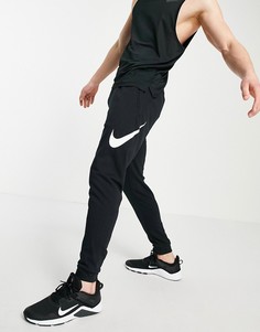 Черные джоггеры с логотипом-галочкой Nike Training-Черный цвет