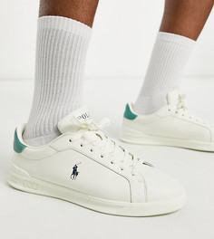 Эксклюзивные кремовые кроссовки с логотипом в виде пони Polo Ralph Lauren x ASOS-Белый