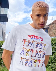 Белая свободная футболка с принтом Streets of Rage ASOS DESIGN-Белый