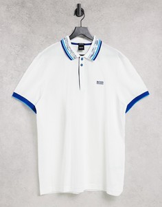 Футболка-поло BOSS Athleisure paddy 1-Белый