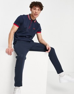 Футболка-поло BOSS Athleisure paddy 1-Темно-синий