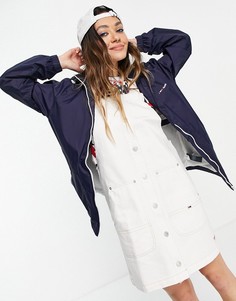 Темно-синяя структурированная куртка-парка Tommy Jeans-Голубой