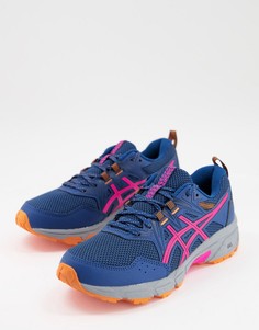 Кроссовки синего и розового цветов Asics Running Gel-Venture 8-Голубой