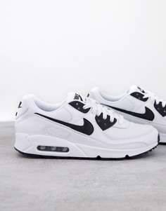 Черно-белые кроссовки Nike Air Max 90-Черный цвет