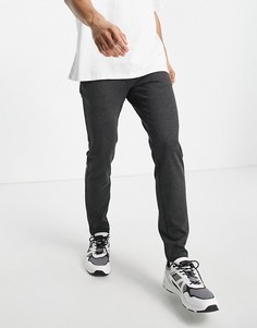 Эластичные трикотажные брюки темно-серого цвета Only & Sons-Серый