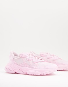 Розовые кроссовки adidas Originals Ozweego-Фиолетовый цвет
