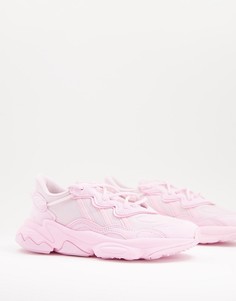 Розовые кроссовки adidas Originals Ozweego-Фиолетовый цвет