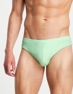 Светло-зеленые плавки ASOS DESIGN-Зеленый цвет
