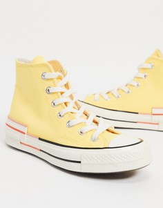 Желтые высокие кеды Converse Chuck 70-Желтый
