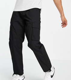 Черные брюки карго классического кроя из ткани рипстоп New Look-Черный