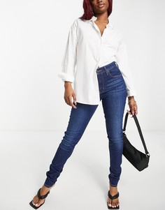 Темно-синие джинсы скинни с завышенной талией Levis 721-Голубой Levis®
