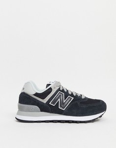 Черные кроссовки New Balance 574-Черный