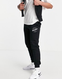 Черные джоггеры с логотипом Jack & Jones-Черный