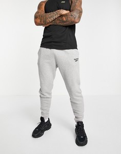 Серые флисовые джоггеры Reebok Training Essentials-Серый