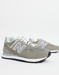 Серые кроссовки New Balance 574-Серый