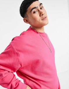 Oversized-свитшот розового цвета из органического хлопка от комплекта ASOS DESIGN-Розовый цвет