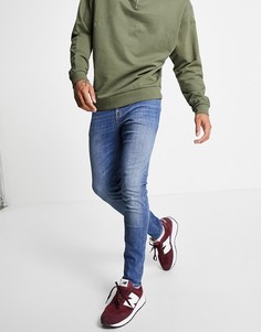 Синие джинсы скинни ASOS DESIGN-Голубой