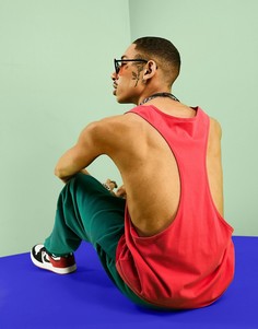 Красная майка из органического хлопка ASOS DESIGN-Красный