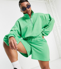 Зеленые шорты в стиле 70-х от комплекта ASOS DESIGN Curve-Зеленый цвет