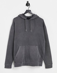 Черный oversized-худи в винтажном стиле от комплекта ASOS DESIGN-Черный цвет