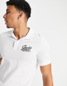 Белое поло Jack & Jones Tommy-Белый