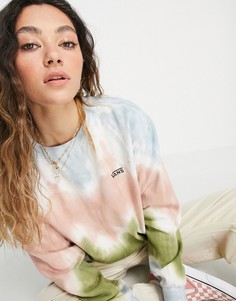 Свободный лонгслив с разноцветным принтом тай-дай Vans Rue-Многоцветный