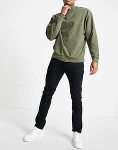 Черные прямые джинсы Topman-Черный цвет