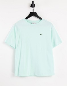 Мятная oversized-футболка Lacoste-Голубой