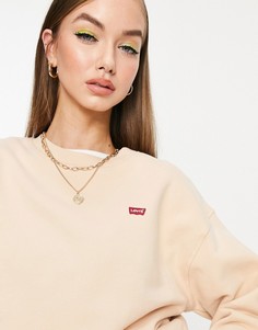 Розовый свитшот с круглым вырезом Levis-Светло-бежевый Levis®
